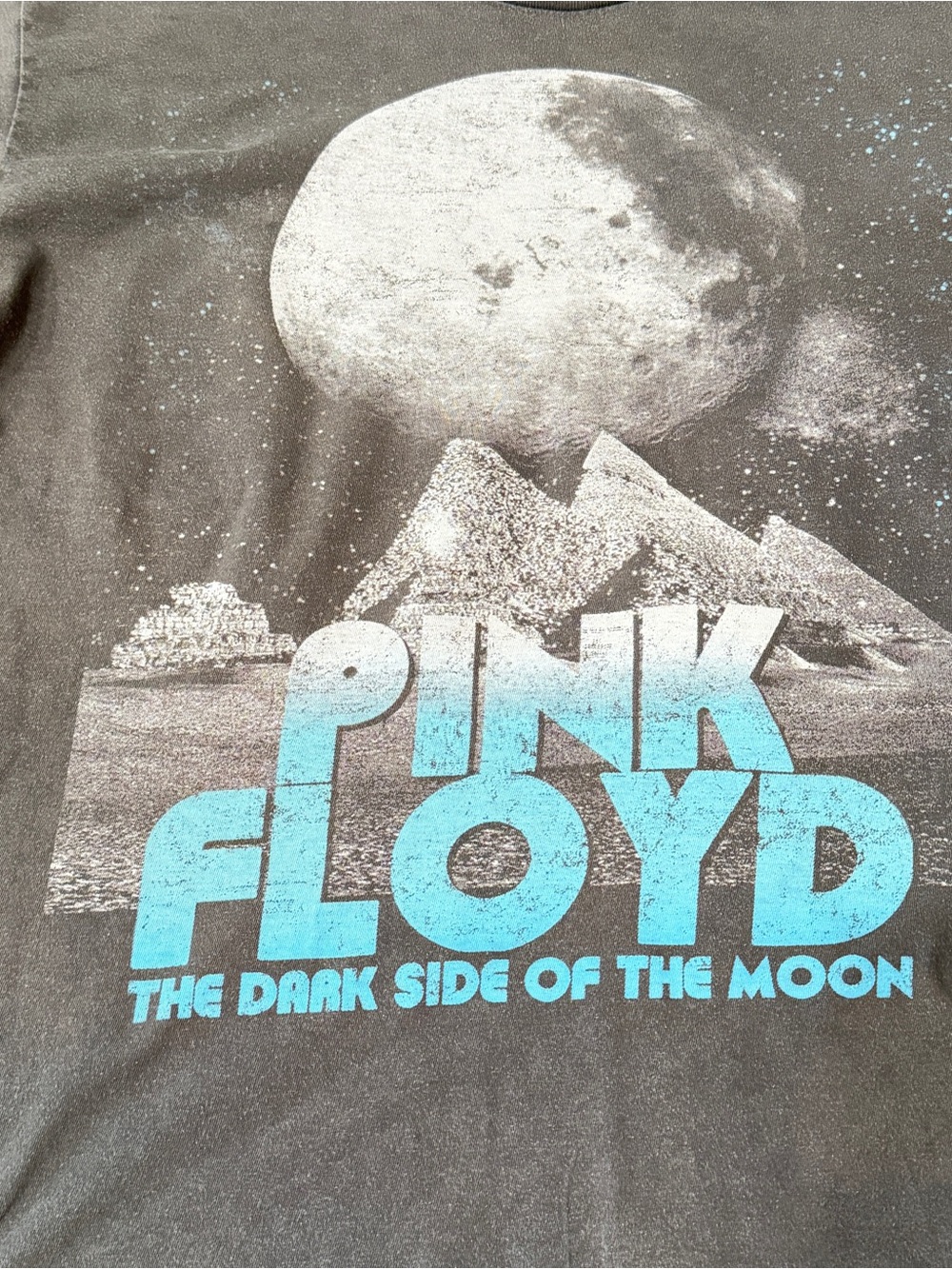 Pink Floyd T Shirt 2009 Men Large Gray Dark Side of the Moon Band Tee Rock Music
